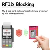 billetera minimalista delgada, billeteras de bolsillo FRT, titular de la tarjeta de crédito de bloqueo RFID para hombres Mujeres Q6WB#