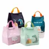 pranzo per bambini Studente Bento Bag Foglio di alluminio isolato Ufficio Lunch Box riutilizzabile Fare borsa da pranzo con rivestimento impermeabile I67H #