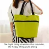 foldable Shop Trolley Bag With Wheels Large Reusable Cloth Hand Tote Bolsas Eco Fabric Supermarket Grocery Pull Cart Bag N91q#