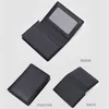 Luxe Mannen Koe Lederen Busin Kaarthouder Kleine Bifold Card Portemonnee Creditcard Case Slim Purse Houders voor Mannen 11pF #