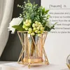 Vases Vase Decoration Dried Flower Arrangement Living Room Dining Table Metal Modern Light Luxury Iron Glass