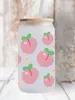 Autocollants de fenêtre de fruits de dessin animé UV DTF, autocollant de transfert pour enveloppes de tasse, décalcomanies personnalisées imperméables, résistance à haute température D7983