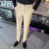 Abiti da uomo 8 colori Moda coreana Solido Business Formale Abito sociale Pantaloni Primavera Autunno Pantaloni casual dimagranti a gamba dritta da uomo