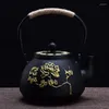 Kieliszki do wina Japanesecast Iron Teapot Niepowrawny ręcznie robiony mały garnek herbata świniowa czajnik