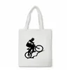 mountain Bike Heartbeat Funny MTB Dirt Bike canvas bag Fi Teenager Students sports Shoulder Handbags Shop Bags y9gV#
