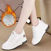 Scarpe casual in pelle da donna con tacco alto interno in pizzo Chaussures Femme Platform Sneakers Zapatos Mujer Sapato Feminino