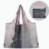 big Thick Eco Nyl Shop Bag Large Supermarket Tote Women's Handbags Reusable Portable Shoulder Folding Pouch Foldable k0nz#