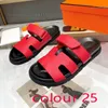 New Chypre Sandals women men designer slippers Summer beach sandal Big Head Leather Canvas slide Flat sandals Black Red brown Slides Fashion Lady Designer shoes