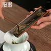 Teelöffel, handgefertigt, natürlicher Bambus, chinesisches Set, 4-teiliges Set, passend für hochwertige grüne Matcha-Kaffeelöffel, Zubehör und Werkzeuge