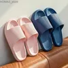 Home schoenen platform dikke badkamer thuis slippers dames wolken slippers mode zachte zool eva indoor sandalen niet-slip flip flop heren slippers y240329