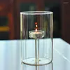 Candle Holders Set Of 3 Glass Holder For Wedding Centerpieces Clear Tealight Party Decor Decorative Candleholders