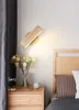 Wandlamp Chinese stijl houten slaapkamer nachtkastje minimalistisch en creatief.Trap Draaibare Verlichtingsgang