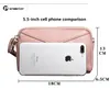 Fi peau de vache femmes LG pochettes en cuir véritable dame porte-monnaie femme fermeture éclair bracelet portefeuille mobile phe sac billfold Y6l9 #