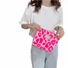 retro Canvas Women's Cosmetic Bag Fi Large Girls Pencil Case Leopard Print Ladies Lipstick Storage Bag Small Wallet Bags J1rP#