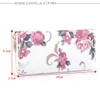 2023 Женская розовая печатная кошелька LG Sumbag Fi Wild Zipper Clutch Sack Multi-Card Wallet Dolder Card Card Cartera C9B3#
