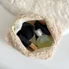 Sac à cosmétiques en peluche de grande capacité pour femmes et filles, joli organisateur de maquillage de voyage, pochette de rangement de toilette pour femmes s26G #