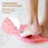 Exfolierande duschmassage borste badrum anti-glidmatta silikon fotborste lata mans magiska verktyg för att gnugga badbadverktyg