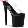 Tanzschuhe 8 Zoll Pole Dance High-Heeled 20cm Model Stage Transparent Vamp Ultra-High Heel