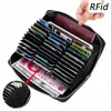 Echt Koe Lederen Anti Diefstal 36 Kaarthouder Credit Card Case Organizer Paspoort Portemonnee Mannen Rfid Blokkeren Kaart Portefeuilles portemonnee I5Y4 #