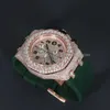 2023 힙합 최고 브랜드 럭셔리 시계 VVS Clarity Moissanite Studded Diamond Watch