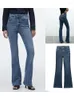 Jeans femminile primavera estate a cinque lavaggio tascabile slim a-line hery pulsante abbuffata alta bagliore per due colori
