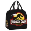 jurassic Park Insulated Lunch Bag for Cam Dinosaur World Cooler Thermal Lunch Box Women Children Food Ctainer Tote Bags E86f#