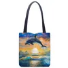 Ocean Dolphin Print Casual fourre-tout