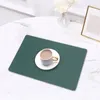 Tapetes de mesa anti-queimadura placemats dupla face à prova ddouble água conjunto esteira de isolamento térmico para casa fácil de limpar à prova de óleo