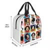 Kawaii Mafalda Sac à lunch isolé Sac isotherme Déjeuner Ctainer Carto Anime Portable Fourre-tout Boîte à lunch Sacs de stockage des aliments Pique-nique A9xQ #