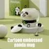 Kubki 420 ml Śliczne kubki ceramiczne panda z pokrywką i łyżką kawy mleczna herbata śniadanie dla domów Pary urodzinowe