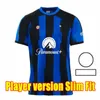 Lukaku Soccer Jersey Barella Inters Dzeko Milans LaUtaro Vidal J. Correa 23 24 Camisa de futebol Calhanoglu Gagliardini Men Kit Amarelo 3rd Kids Equpment