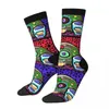 Men's Socks Funny Sugar Skulls Vintage Day Of The Dead Mexico Skull Hip Hop Seamless Crew Sock Gift Pattern Printed