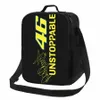 rossi Insulated Lunch Bag for Women Motorcycle Racing Cooler Thermal Bento Box Office Picnic Travel d0wO#