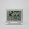 Tafelklokken Opvouwbare klok Opvouwbare LCD Digitaal alarm Elektronische kalender Mini draagbaar bureau Woondecoratieaccessoires
