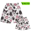 Designer Shorts Are Selling Well. Kuromi Cartoon Shorts Beach Pants Sweet and Cute Style Digital Printed Couple Male