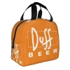 Duff Birra Lunch Bag per le donne Bambini a perfetta tenuta caldo freddo isolato Lunch Box Beach Cam Viaggi Picnic Food Tote Borse y6Gz #