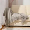 Filtar Böhmen Plaid Kasta filthandduksäng kastar för soffan stickad på soffans omslag