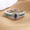 Clusterringen Temperament Micro-ingelegd zirkoon voor vrouwen Openen verstelbaar licht luxe ring prachtige feest sieraden geschenken anillos mujer
