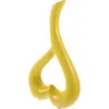 Vaser 1pc kärlek keramisk vas elegant hjärtformad skrivbord prydnad dekorativ (gul)
