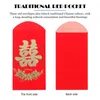 Cadeau cadeau 60 pcs long double bonheur enveloppe rouge poche délicate année de mariage Hong Bao papier argent sac de style chinois
