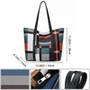 plaid Tote for Women Faux Leather Shoulder Bags Large Capacity Handbag Fi Purses Handle Casual Bag Office Shop Travel S1Od#