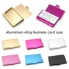 Creative Men Busin Card Case Aluminium Alloy Card Holder Portable Stainl Steel Metal Box Cover Women Credit Card Bag Q4CX#