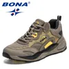 Casual Shoes Bona 2024 Walking Sports Sneakers Athletic Trainers Designers Action Mesh Jogging Män Betvitande löpning