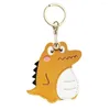 Keychains Creative Crocodile Keychain PU Cute Leather Card Cover Access Bag Protective Case Animal Holder Birthday Gift