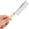 Dog Apparel Pet Cat Comb Wooden Handle Single Row Combing Smoothing Kitten Accessories Dematting For Cats Fur Grooming Combs Supplies