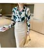 Frauen Blusen Damen Chiffon Chic Koreanischen Stil Elegante Frauen Top Langarm Casual Büro Shirts Camisas Y Blusas Chemise Femme