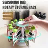 Kitchen Storage Seasoning Bag Rack Safe With Sealing Clip Super Functional 100 High Quality Materia Not Take Up Space