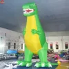 groothandel Outdoor Activiteiten 8mH (26ft) Met blower Groen Opblaasbaar Dinosaurus Model Giant Jurassic Cartoon Dierenballon Speelgoed voor Themapark Decoratie