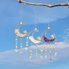 Dekorativa plattor Kristaller Suncatcher Moon Sun Catcher Hängande ornament Gåvor till julfödelsedag Valentine Mothers Day