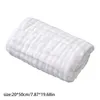 Towel Striped Hand Towels Bath 1 Piece Pack 50cm X 25cm Pure Cotton Baby Eating Sleeping Bathing White